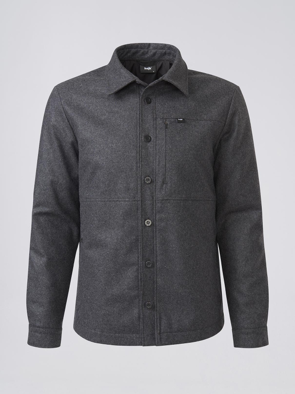 ARV Insulated wool jacket - Charcoal grey
